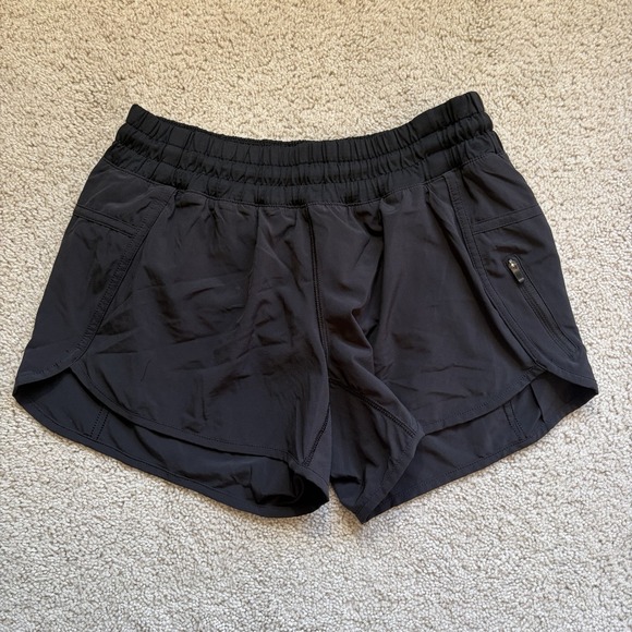 lululemon athletica Pants - Lululemon Athletic Shorts Women's Size 8 Black Liner Running Sports Cheer
